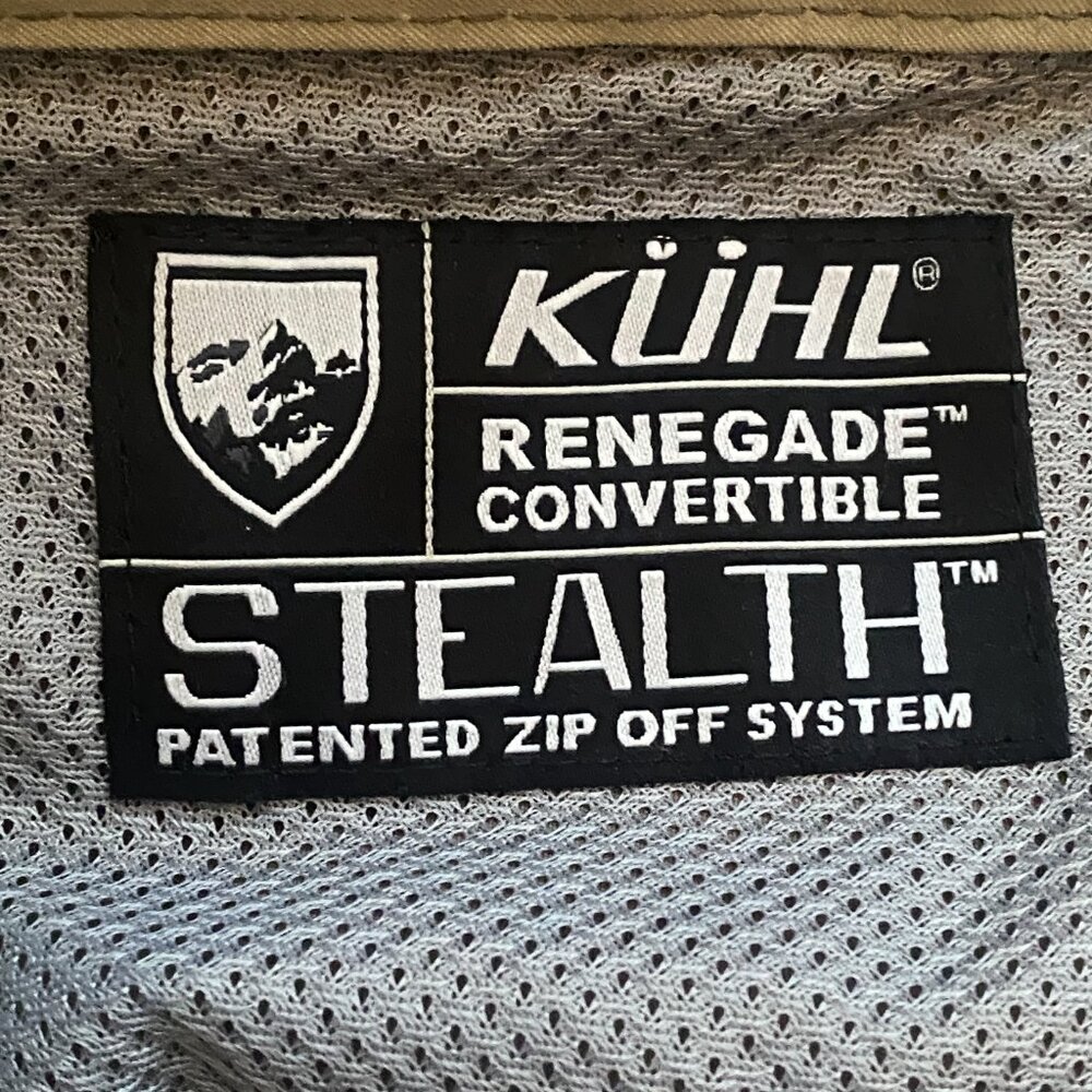 KUHL Renegade Convertible Cargo 30x34 Full Fit Softshell Quick Dry Khaki NWT - Picture 11 of 16